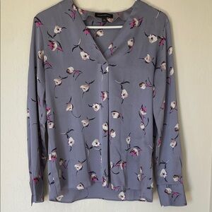 Banana Republic Floral Blouse - Lavender XS